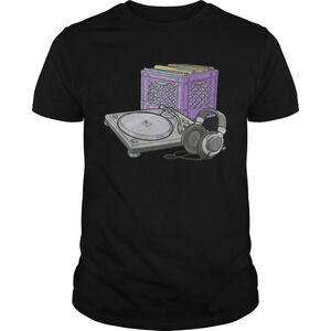 Dj Turntables Disk And Headphone Shirt